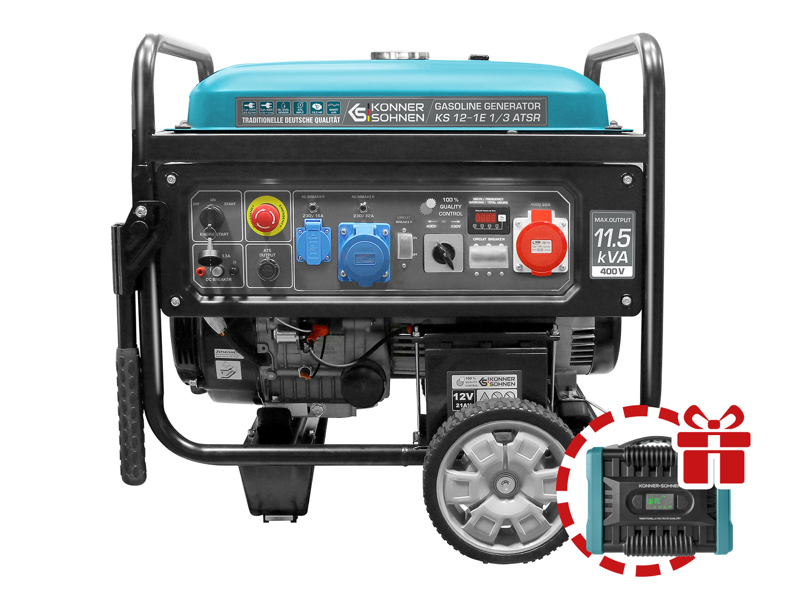 Бензиновий одноциліндровий генератор KS 12-1E 1/3 ATSR