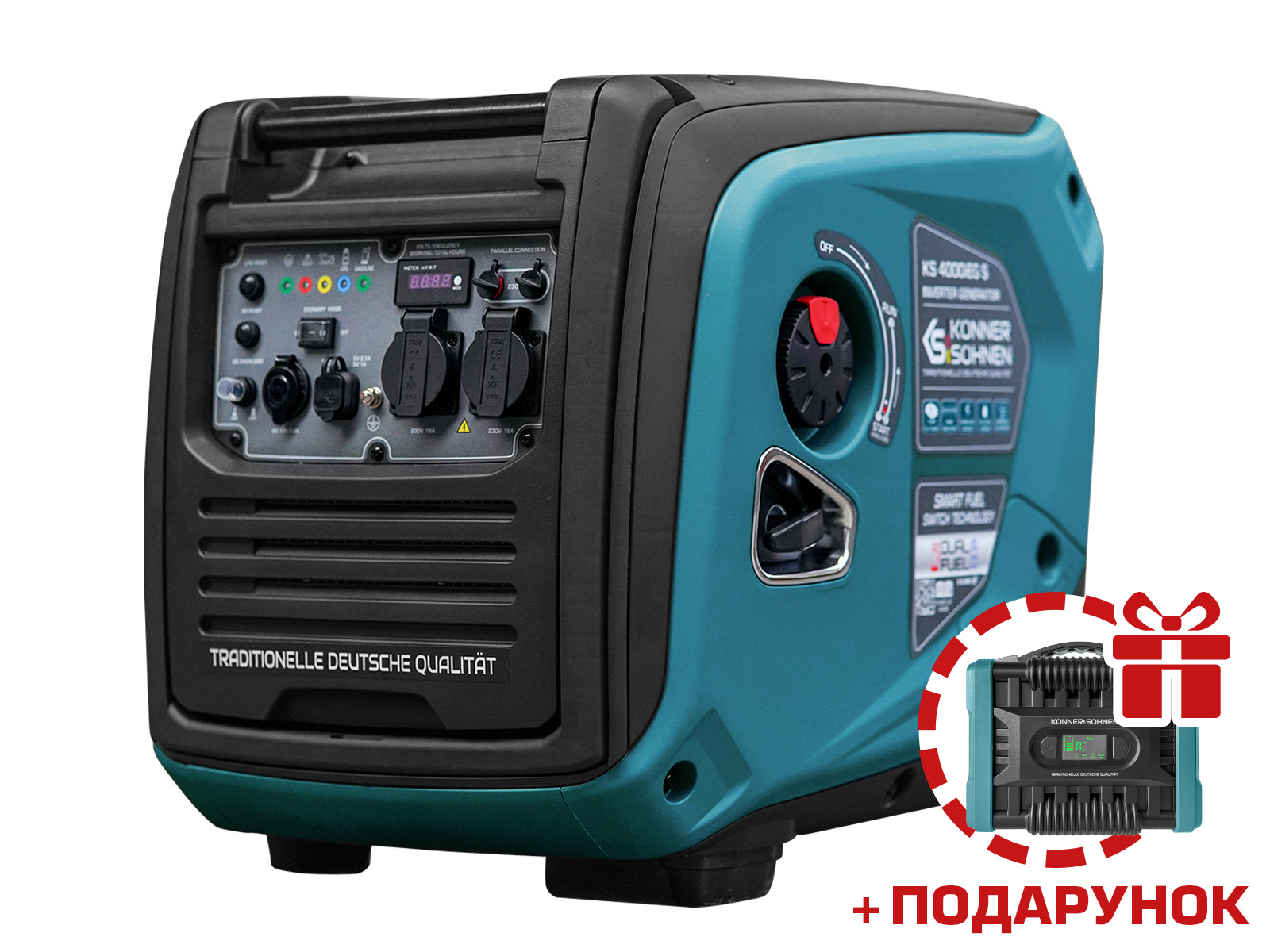 Інверторний газобензиновий генератор KS 4000iEG S