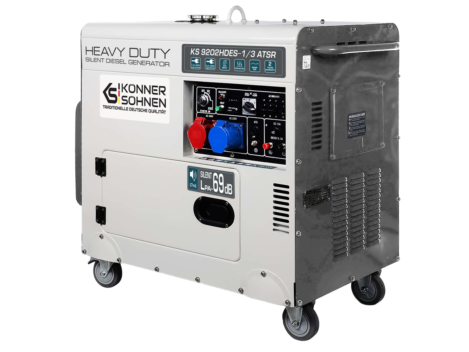 Дизельний генератор KS 9202HDES-1/3 ATSR (EURO II)