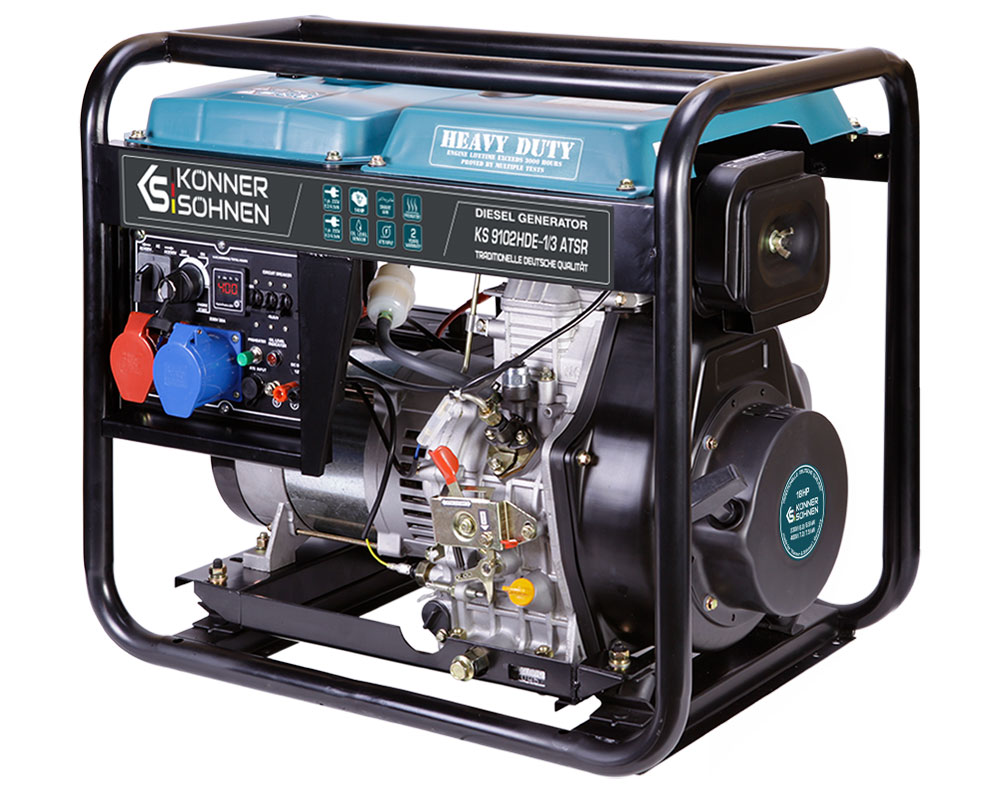 Дизельний генератор KS 9102HDE-1/3 ATSR (EURO II)